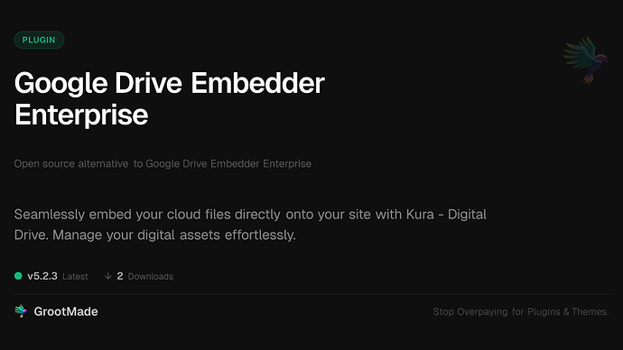 Google Drive Embedder Enterprise