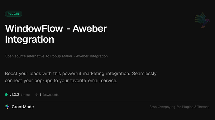 WindowFlow - Aweber Integration