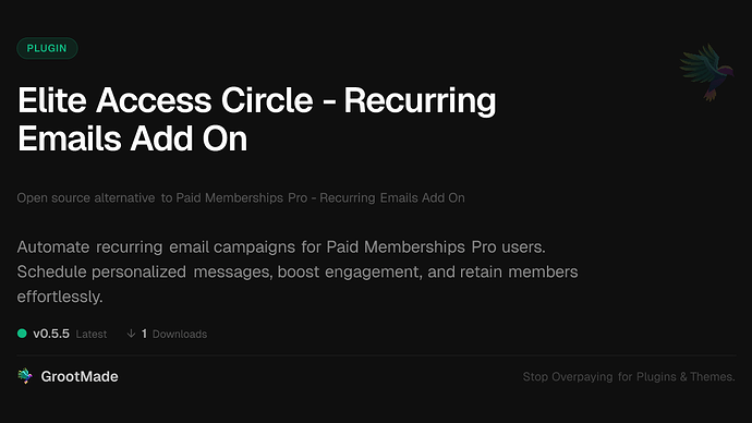 Elite Access Circle - Recurring Emails Add On
