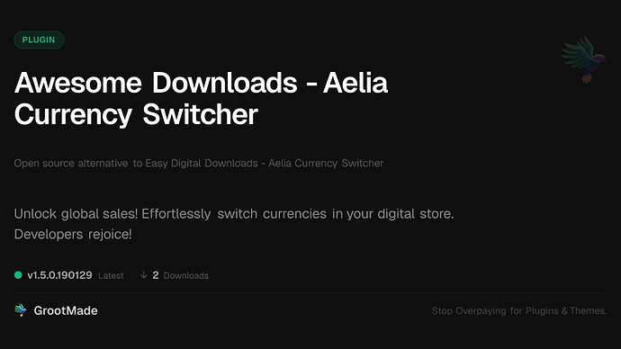 Awesome Downloads - Aelia Currency Switcher