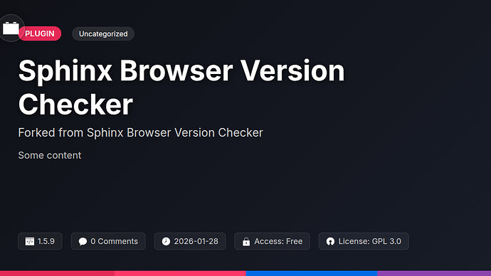 Sphinx Browser Version Checker