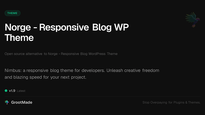 Norge - Responsive Blog WP Theme