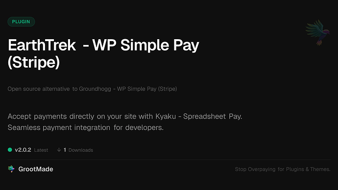 EarthTrek - WP Simple Pay (Stripe)