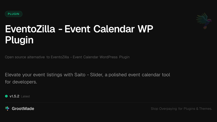 EventoZilla - Event Calendar WP Plugin