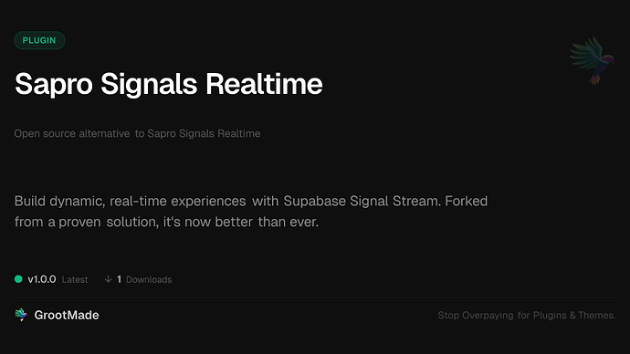 Sapro Signals Realtime