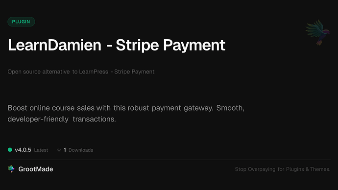 LearnDamien - Stripe Payment