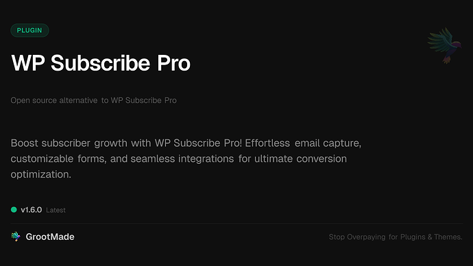 WP Subscribe Pro
