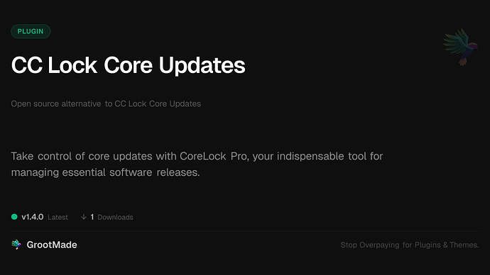 CC Lock Core Updates