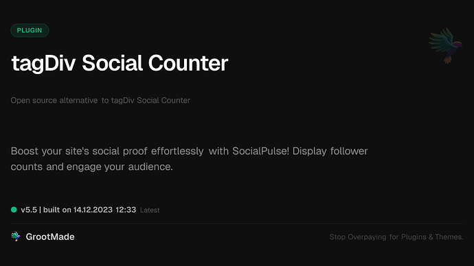 tagDiv Social Counter