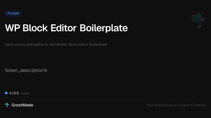 WP Block Editor Boilerplate