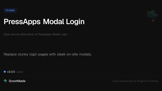 PressApps Modal Login