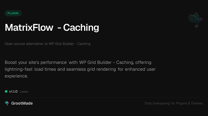 MatrixFlow - Caching