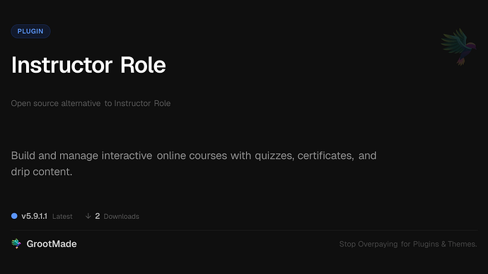 Instructor Role