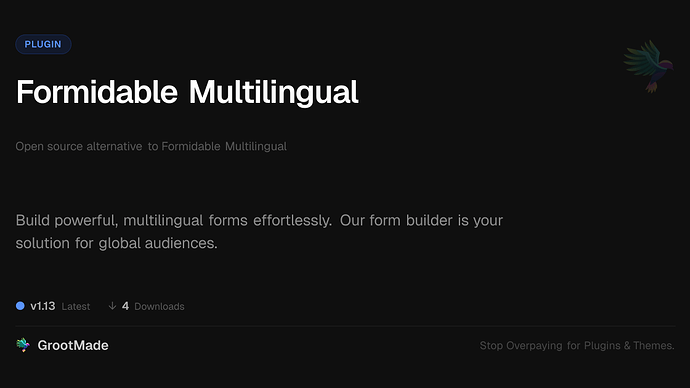 Formidable Multilingual