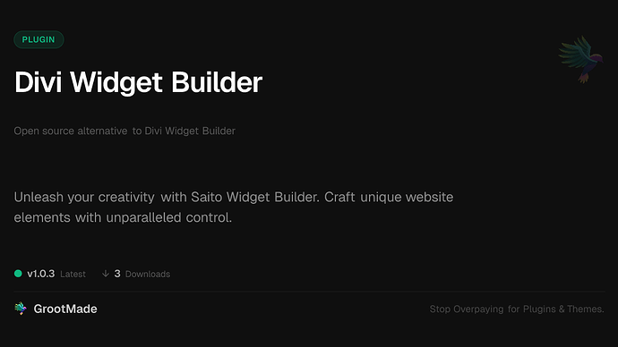 Divi Widget Builder