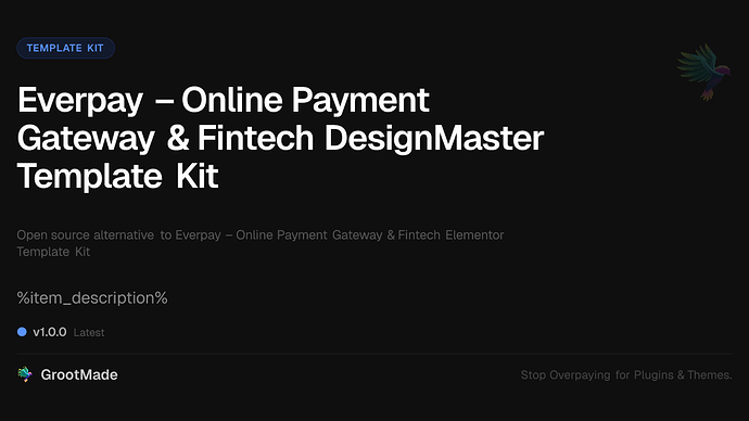 Everpay – Online Payment Gateway & Fintech DesignMaster Template Kit