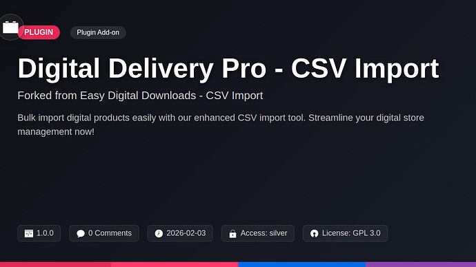 Awesome Downloads - CSV Import