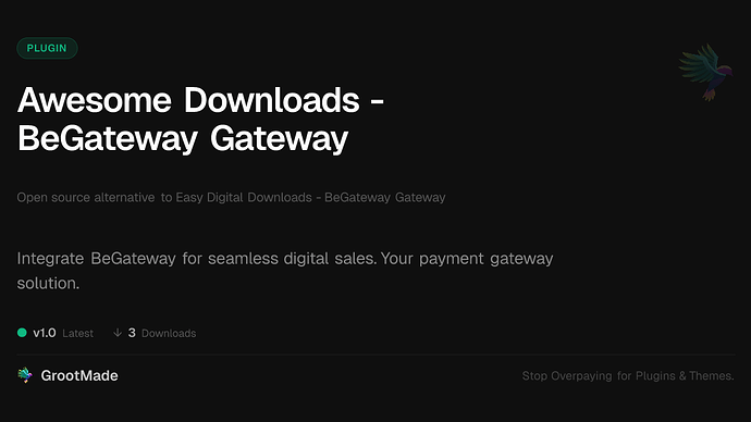 Awesome Downloads - BeGateway Gateway