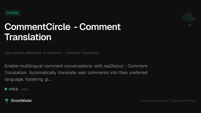 CommentCircle - Comment Translation