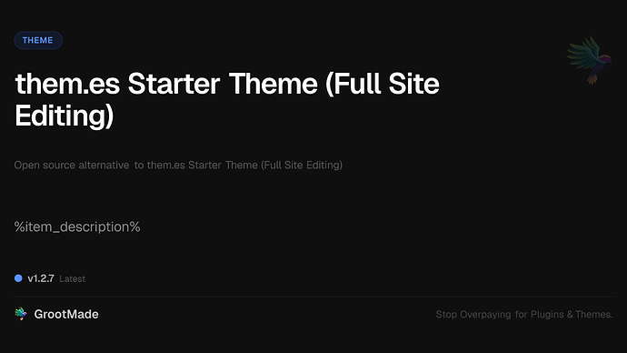 them.es Starter Theme (Full Site Editing)