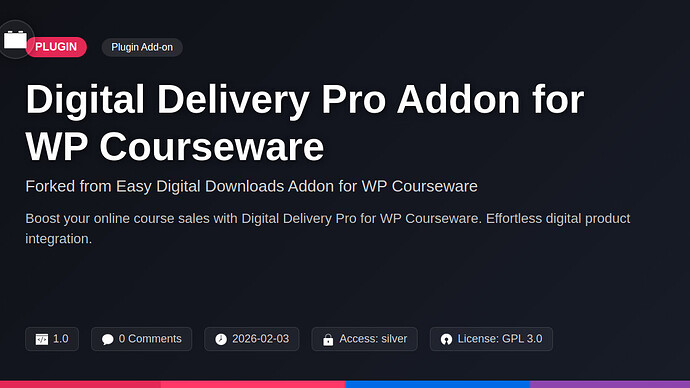 Awesome Downloads Addon for WP Courseware
