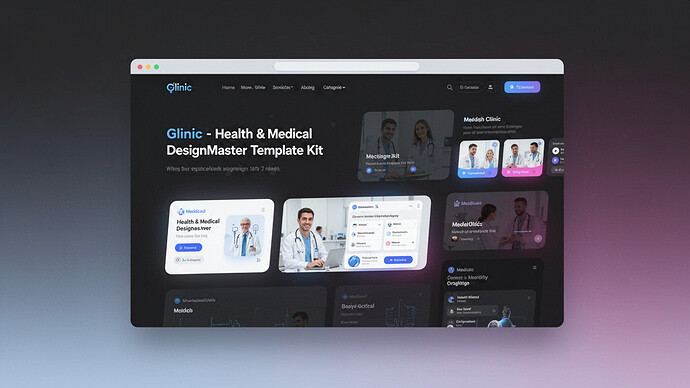 Glinic - Health & Medical DesignMaster Template Kit