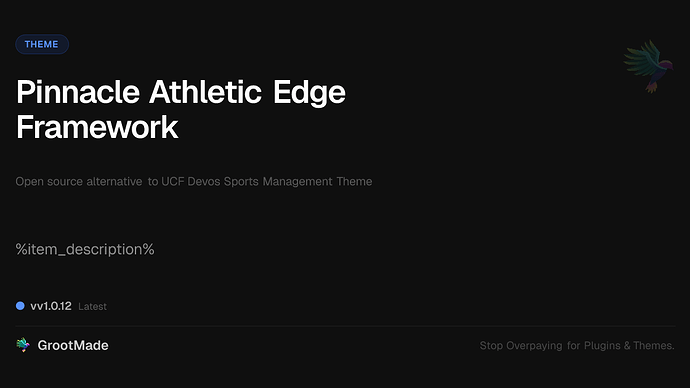 Pinnacle Athletic Edge Framework
