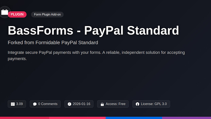 Formidable PayPal Standard