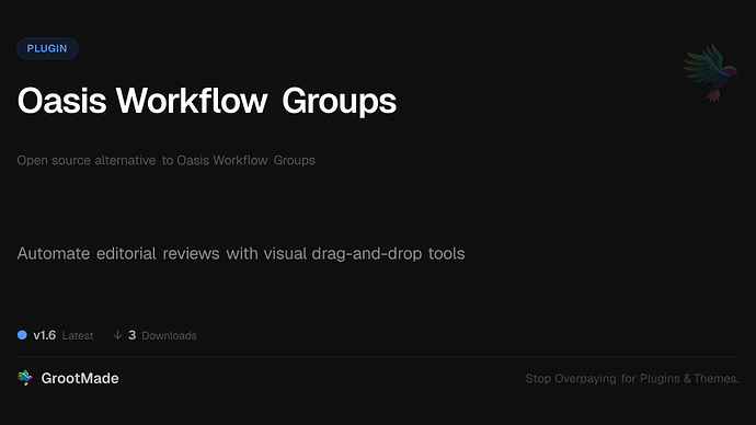 Oasis Workflow Groups