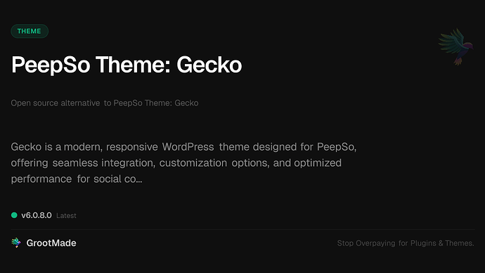 PeepSo Theme: Gecko