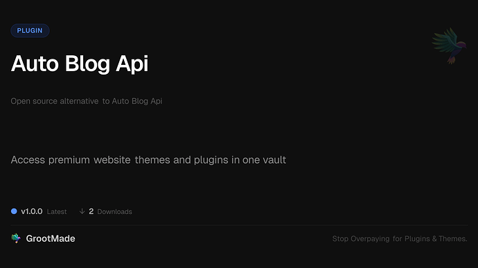 Auto Blog Api