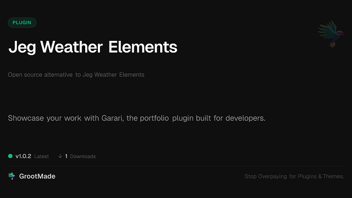 Jeg Weather Elements