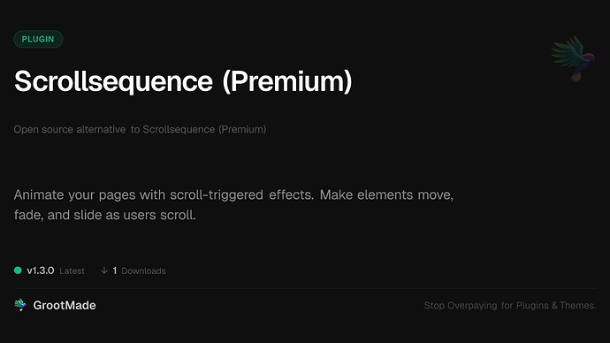 Scrollsequence (Premium)