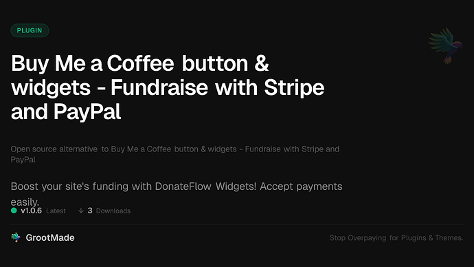 Buy Me a Coffee button & widgets - Fundraise with Stripe and PayPal