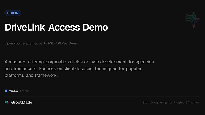 DriveLink Access Demo