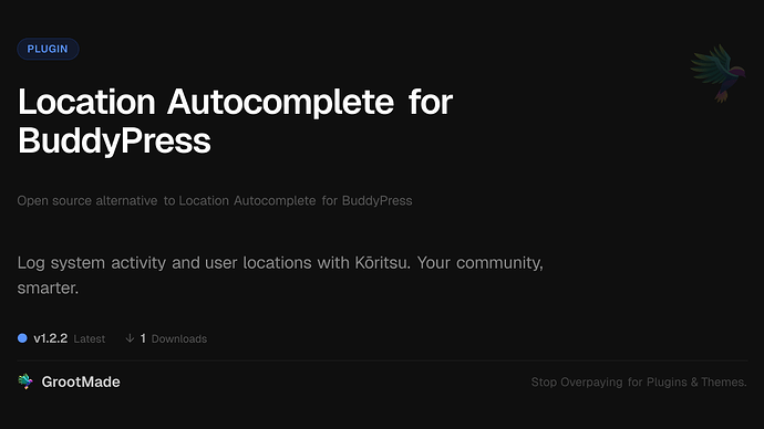 Location Autocomplete for BuddyPress