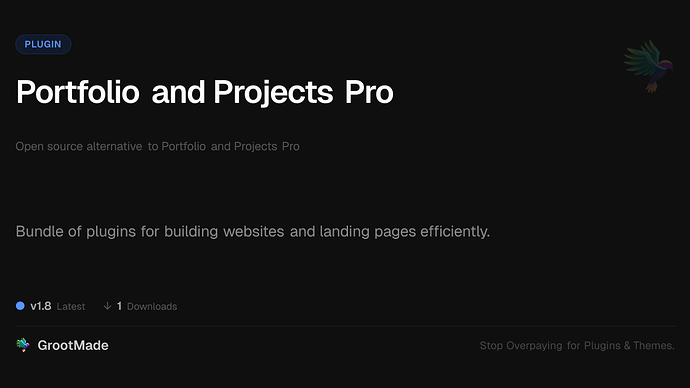 Portfolio and Projects Pro