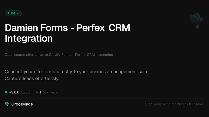 Damien Forms - Perfex CRM Integration