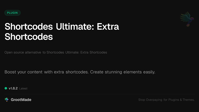 Shortcodes Ultimate: Extra Shortcodes