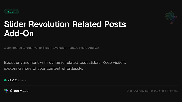 Slider Revolution Related Posts Add-On