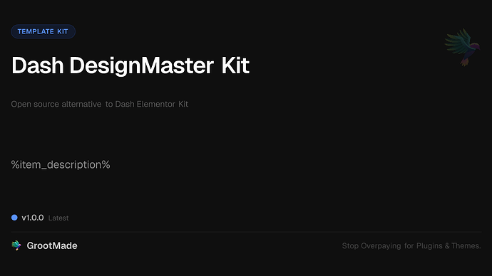 Dash DesignMaster Kit