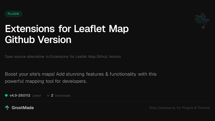 Extensions for Leaflet Map Github Version