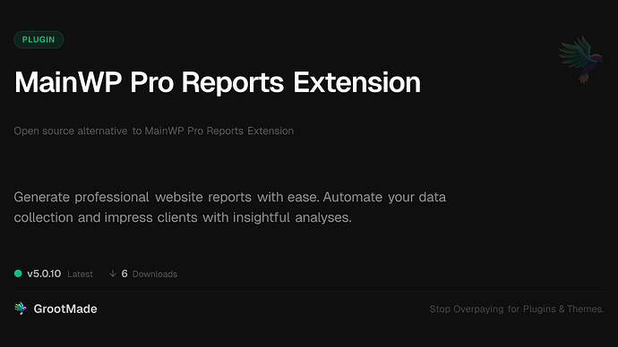 MainWP Pro Reports Extension