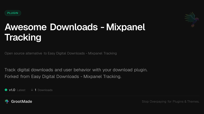 Awesome Downloads - Mixpanel Tracking