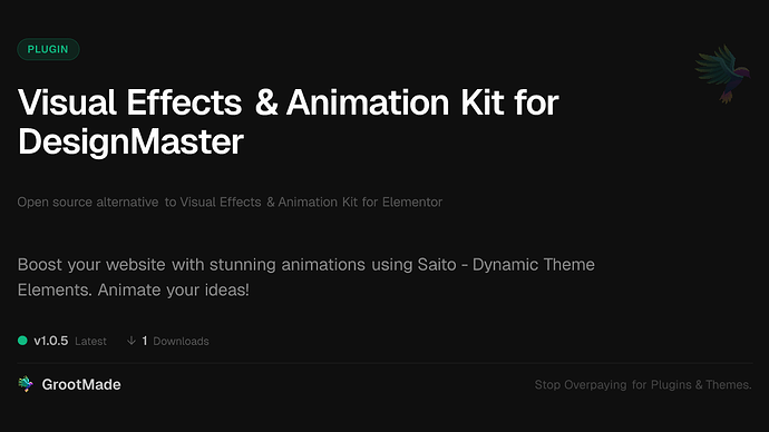 Visual Effects & Animation Kit for DesignMaster