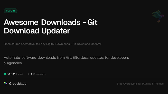 Awesome Downloads - Git Download Updater