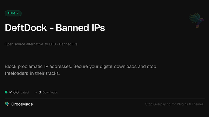 DeftDock - Banned IPs