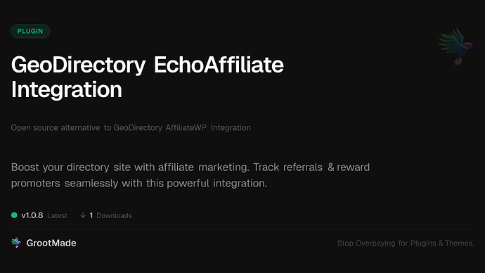 GeoDirectory EchoAffiliate Integration