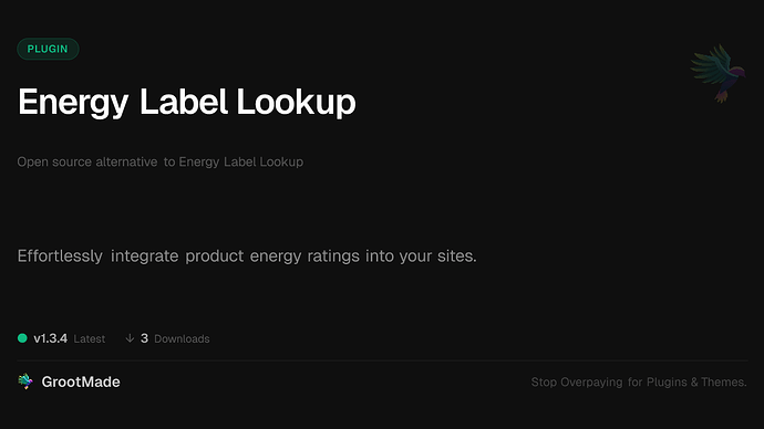 Energy Label Lookup