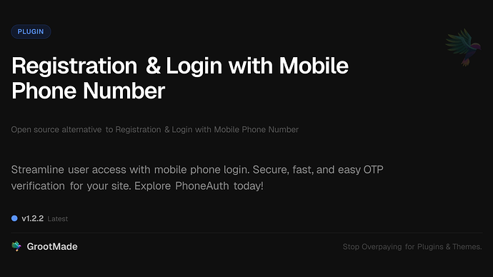 Registration & Login with Mobile Phone Number